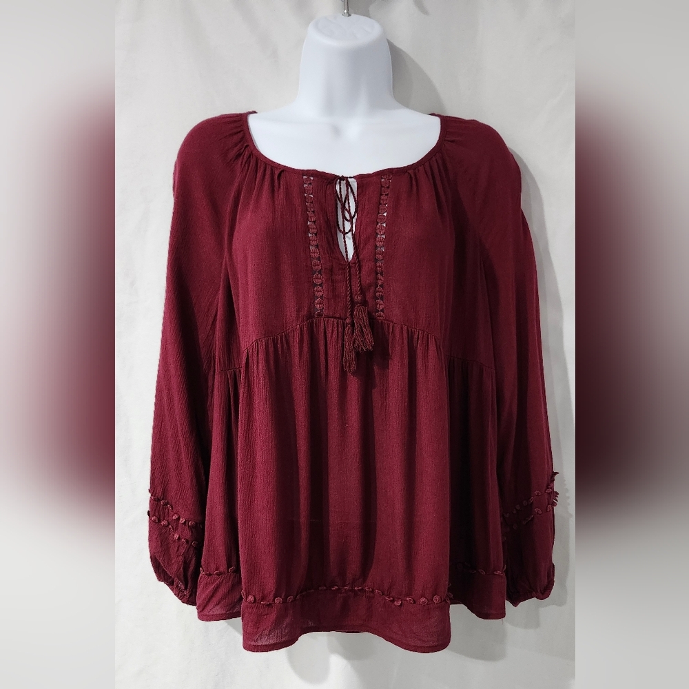 Old Navy Burgundy Blouse